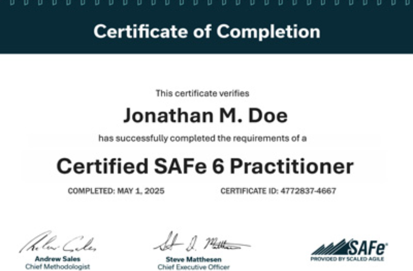 Earn Your SAFe® Practitioner Certification