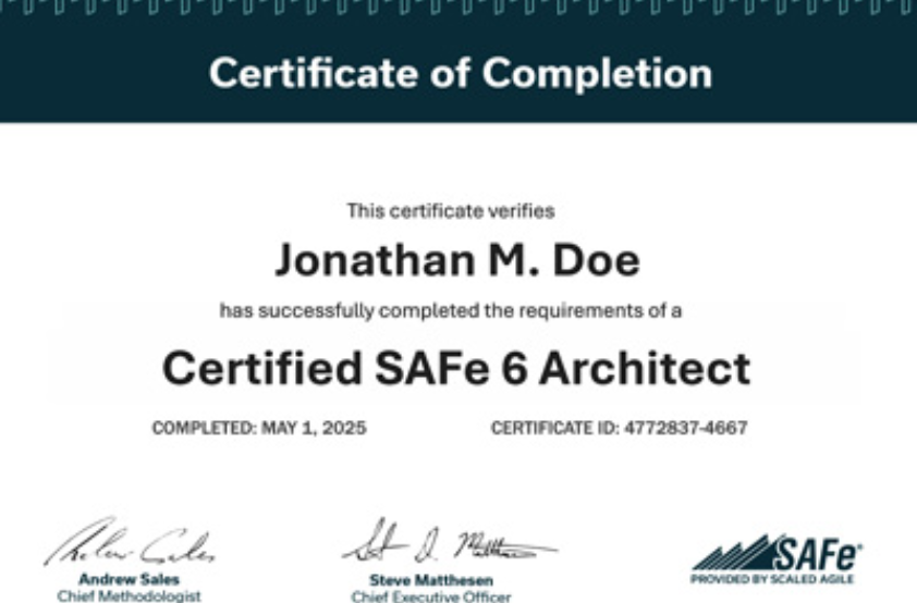 Earn Your SAFe® Architect Certification
